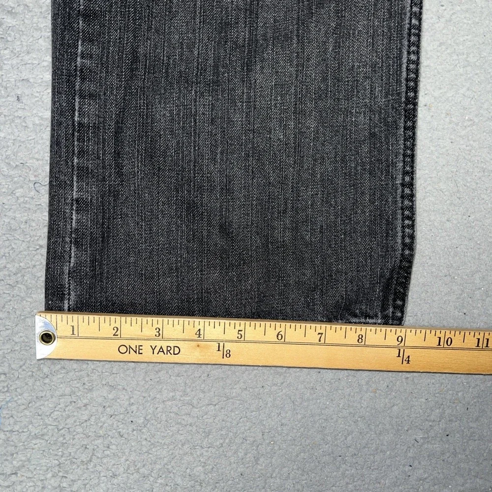 VTG Levi's 505 Batwing Jeans Men's Sz 40x32 (38x31.5) Black Faded Denim Straight